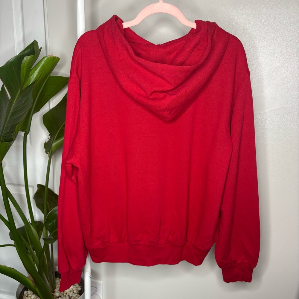 NWT Hollister Red Shop Women’s Hoodie Size Medium - Picture 4 of 8